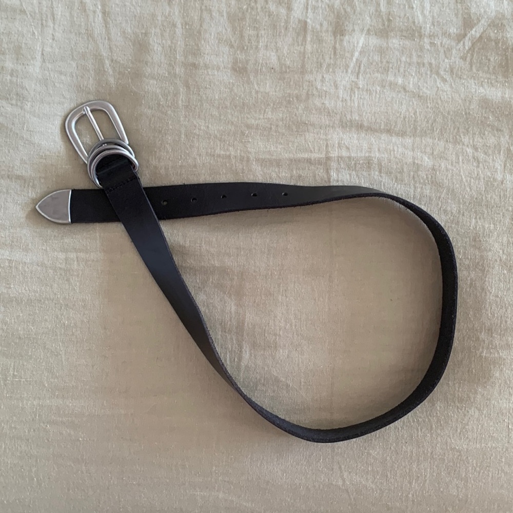 Black & silver belt